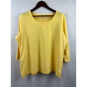 Women’s D&Co XL Yellow Long Sleeve Shirt